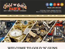 Tablet Screenshot of goldngunspawn.com